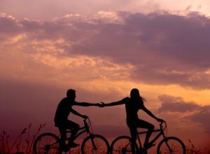 cycling couple hormonal dance